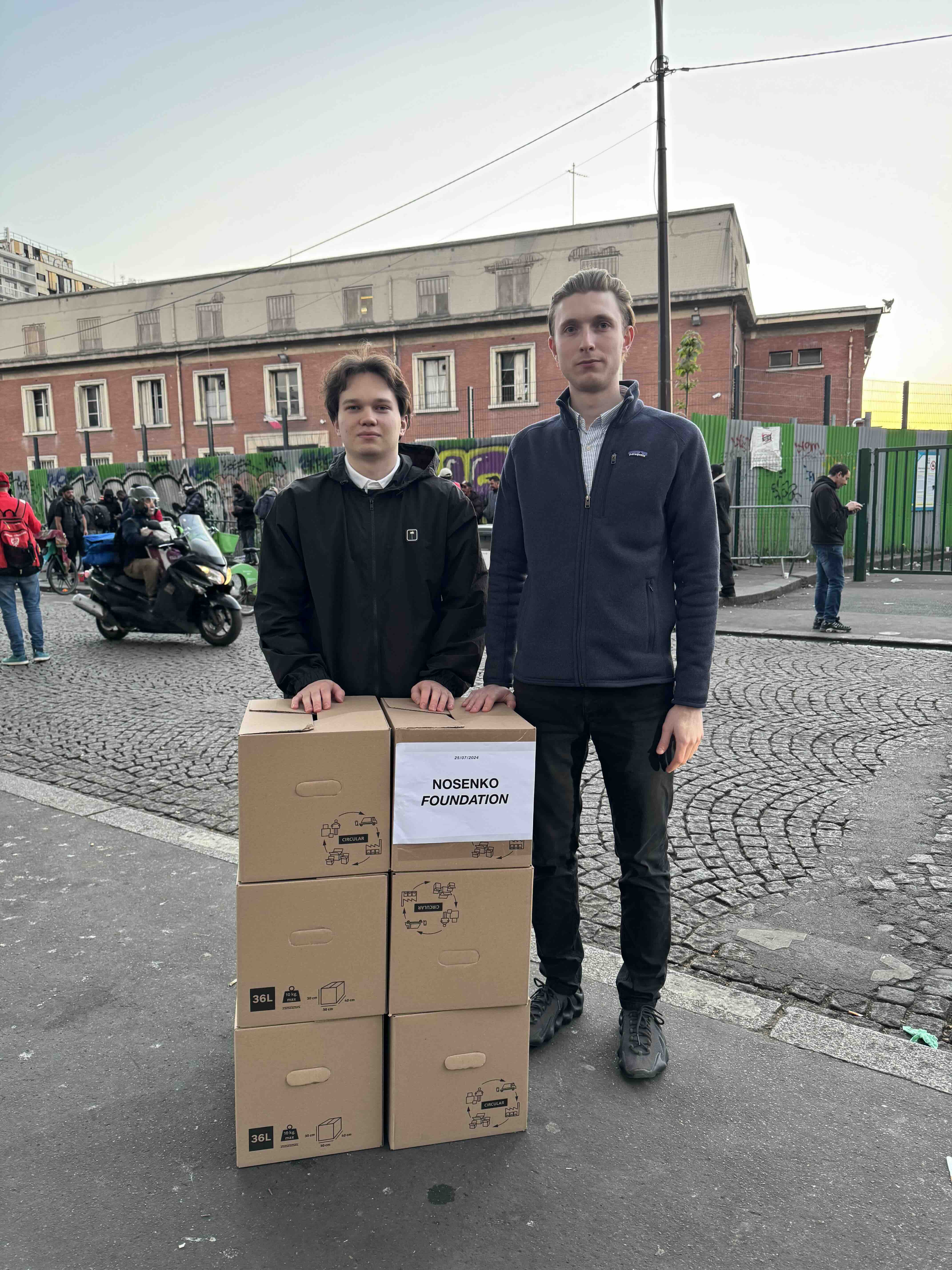 Emergency Food Relief Provided to Newly Arrived Refugees in Paris